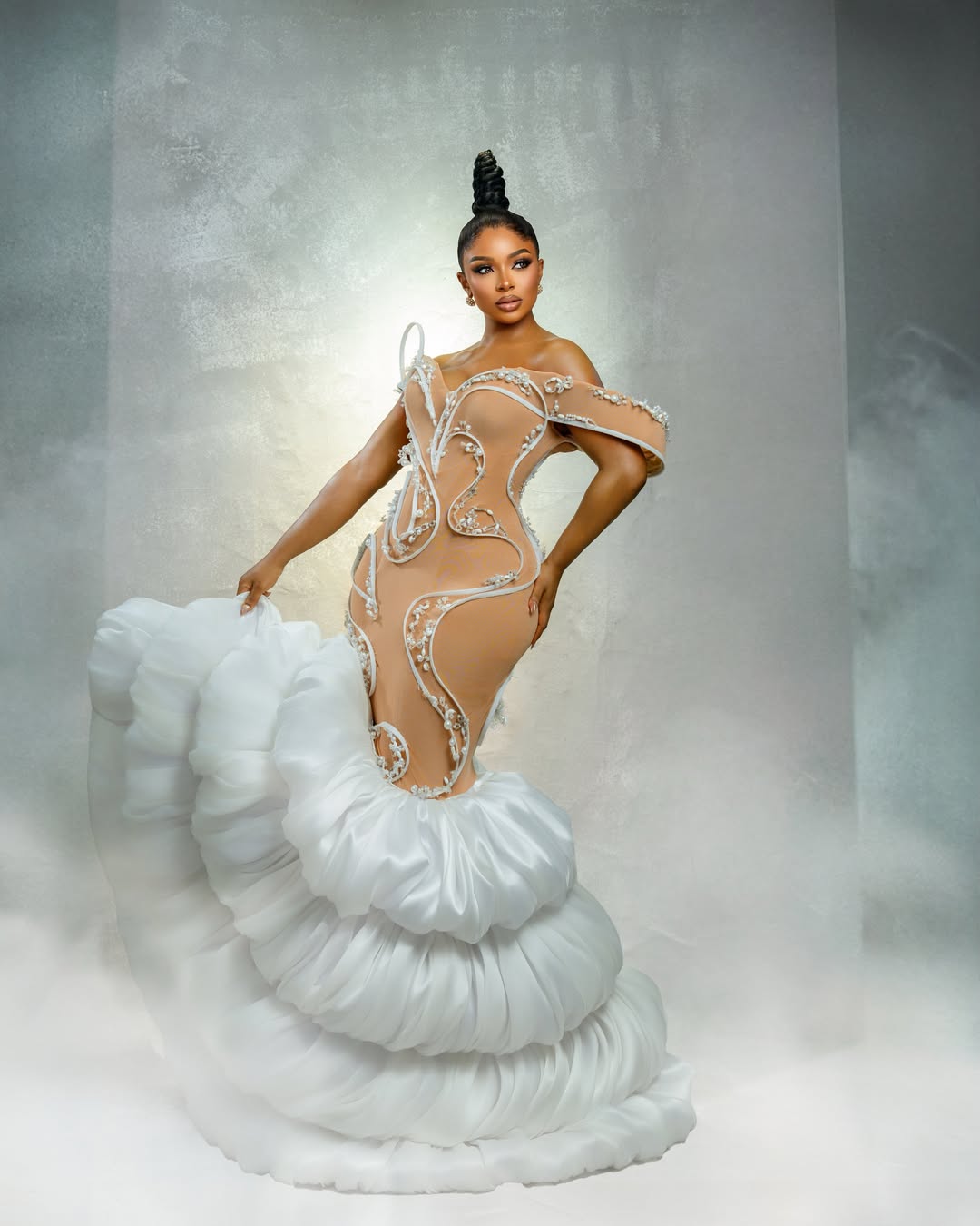A gown from the Lagos atelier
